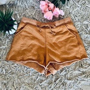 Camel Free People Shorts